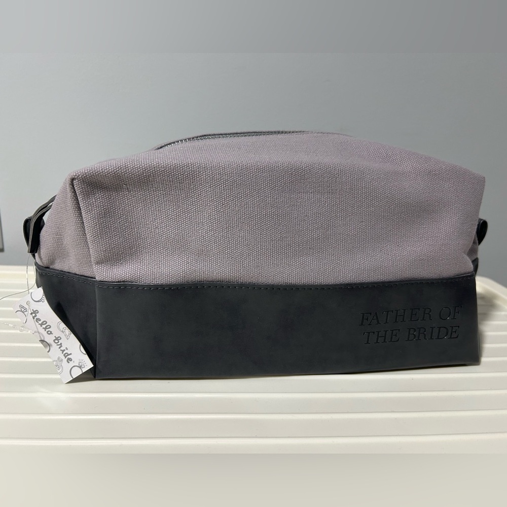 Gray  'Father of the Bride' Pouch